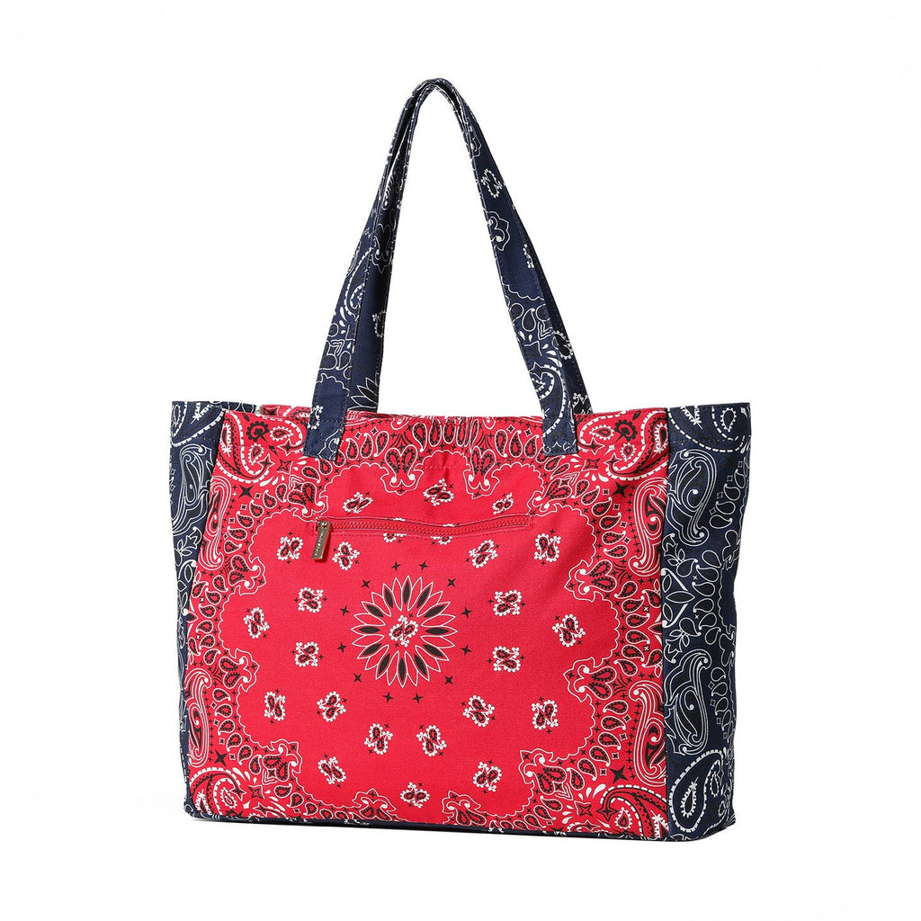 Bandana Print Canvas Tote