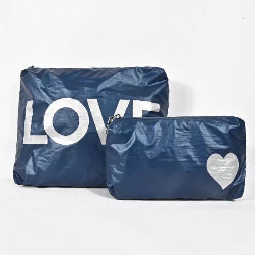 Love Pouch Set Blue