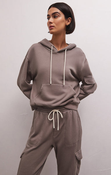 Cargo Hoodie in Luna Grey