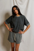 Perfect White Tee Kennedy Dark Heather Grey