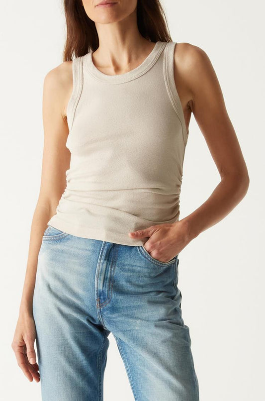 Michael Stars Ella Shine Tank Cement