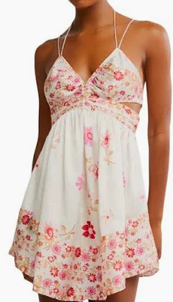 Free People Oasis Mini Slip Dress