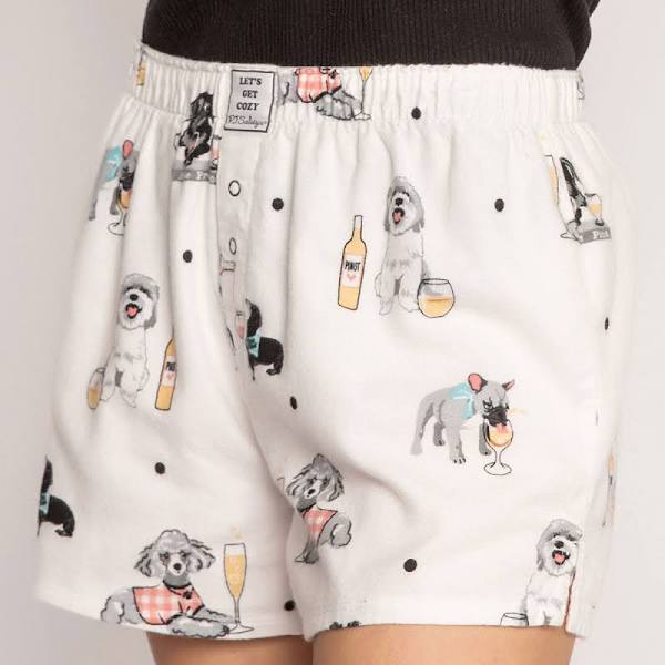 Ivory Flannel shorts