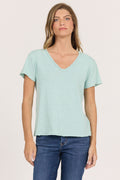 Vanya Slub Tee Canal Blue