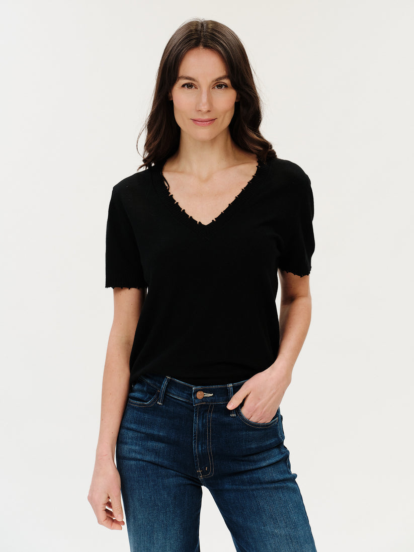 Gemma Frayed Hem Sweater