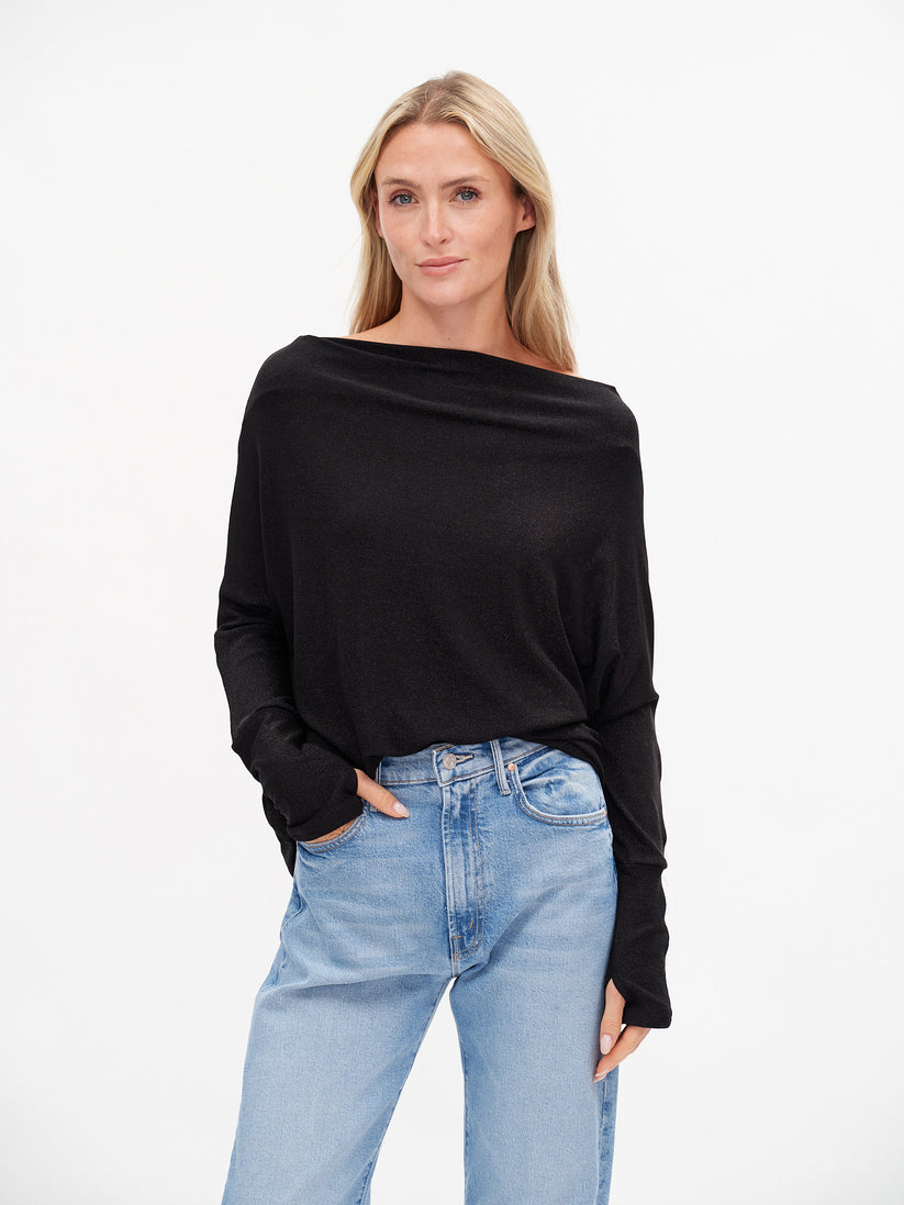 Anywhere Top Black Lurex
