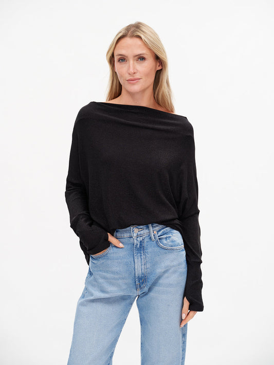 Anywhere Top Black Lurex
