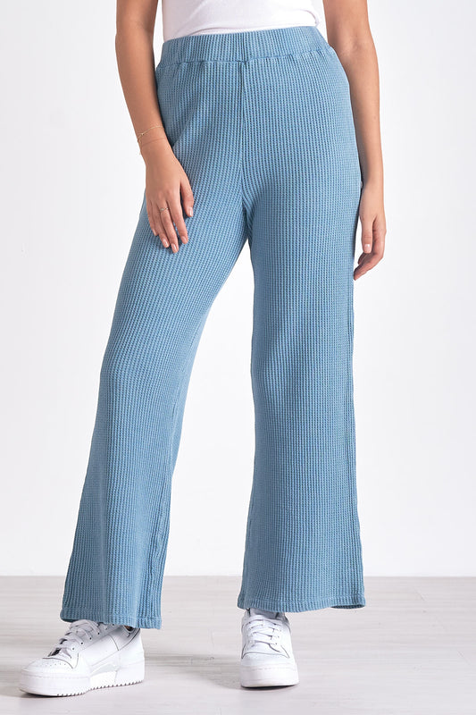 Marlee Waffle Pant Blue