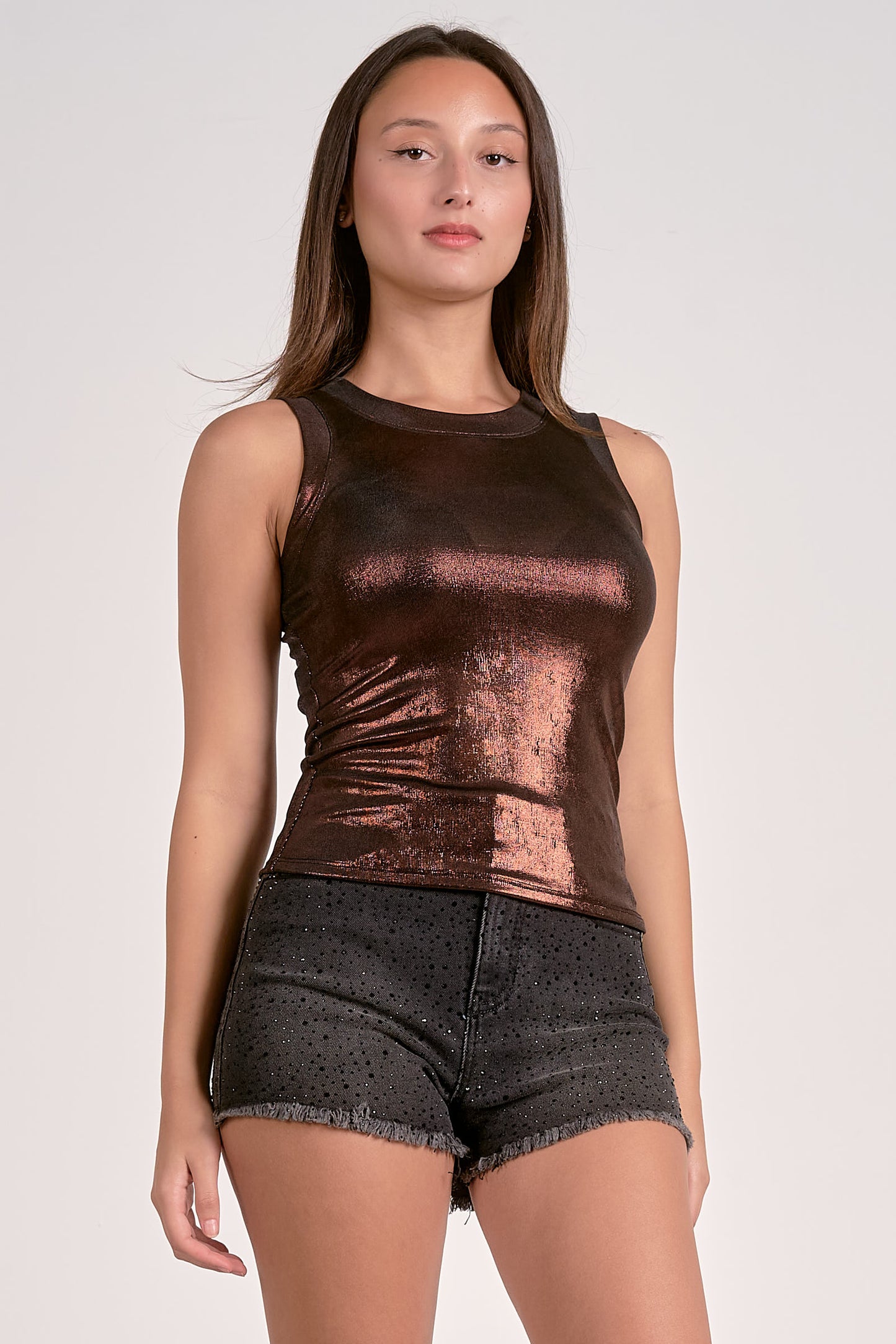 Chocolate Metallic Tank