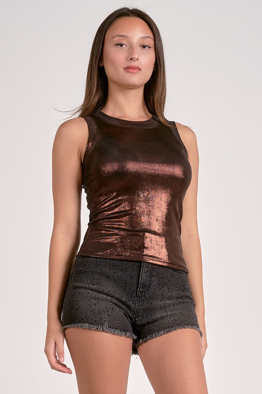 Chocolate Metallic Tank