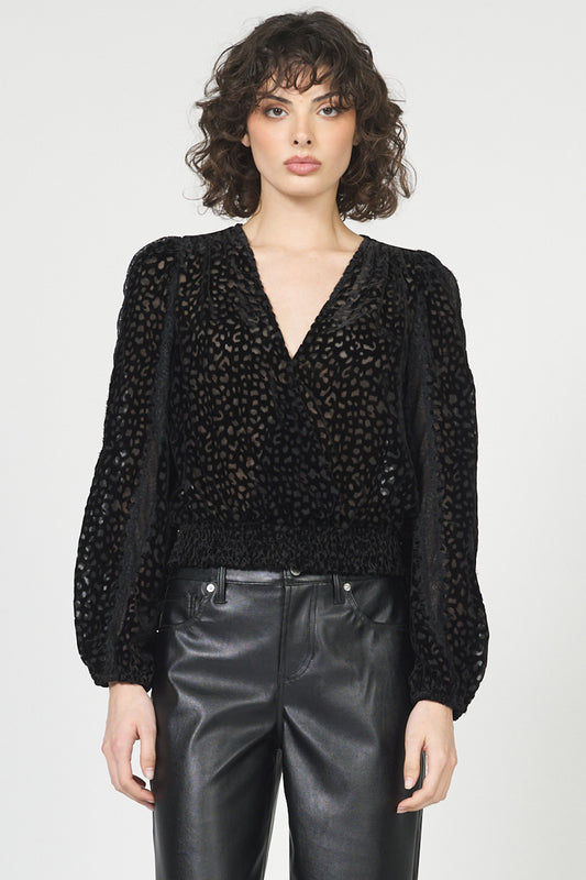 Black Leopard Ambre Top