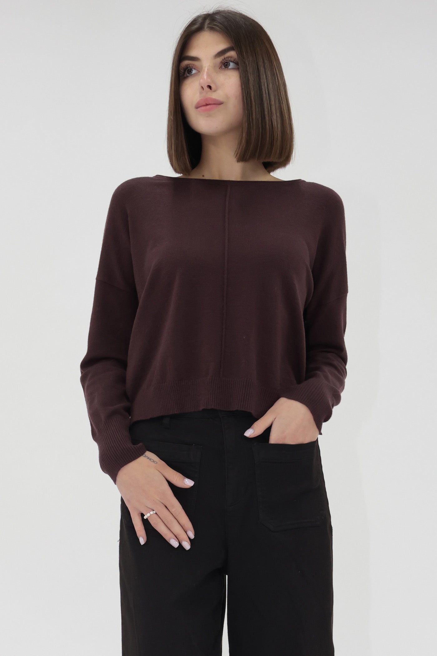 Pema Sweater Dark Fig