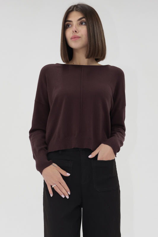 Pema Sweater Dark Fig