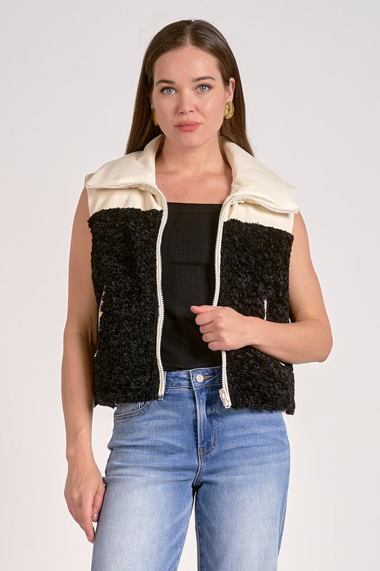 Reversible Vest White/Black