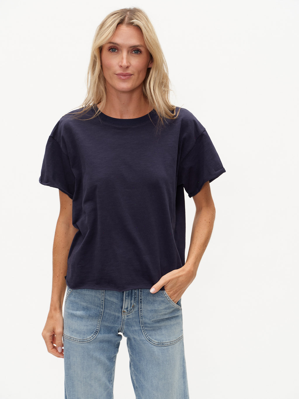 Erin Shoulder Button Tee
