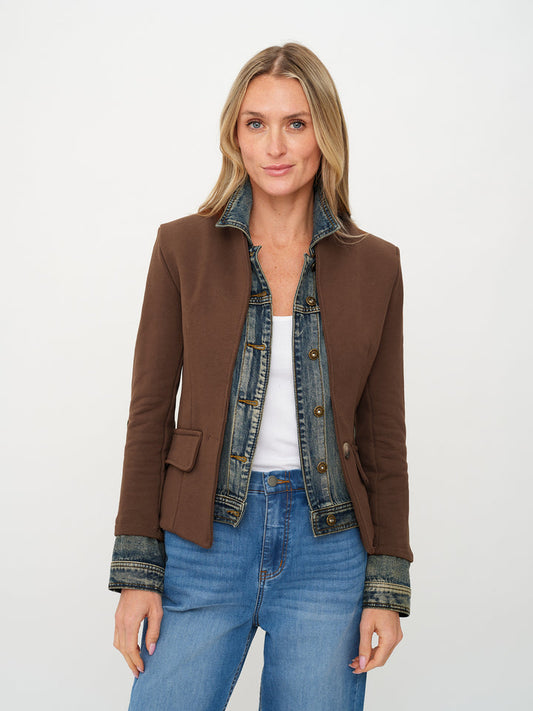 Clarissa Blazer Dark Brown