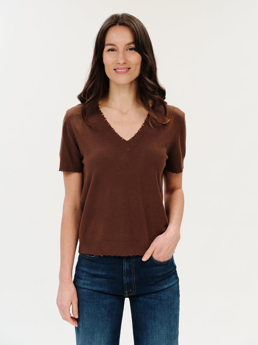 Gemma Frayed Hem Sweater