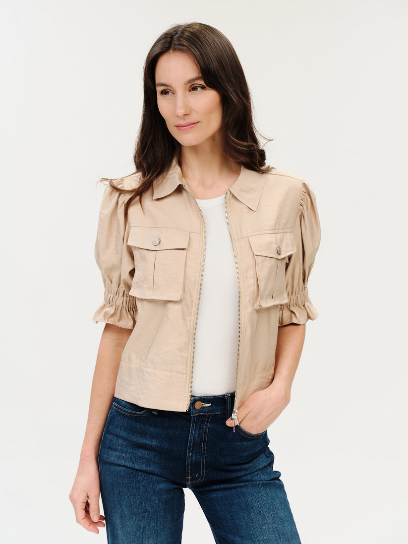 Christine Short Sleeve Flutter Jacket