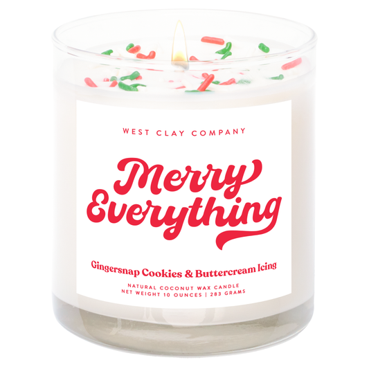 Merry Everything SPRINKLE Candle - Holiday Christmas Candles