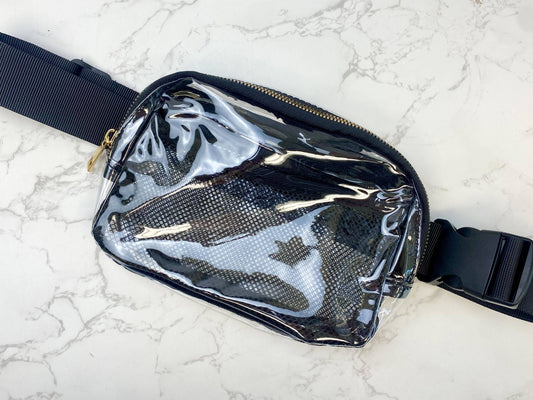 Everyday Clear Belt Bag - Black