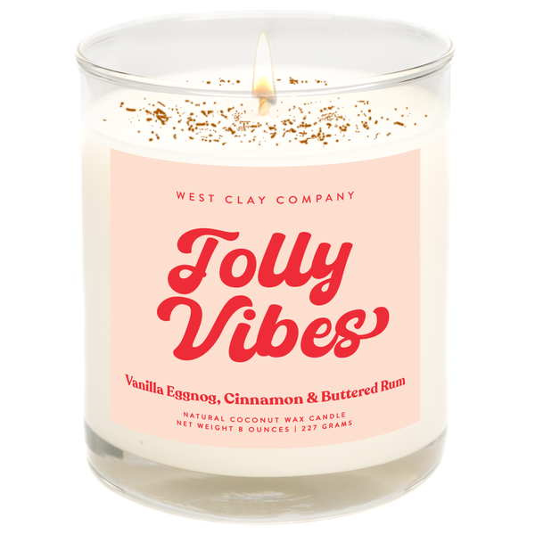 Jolly Vibes Candle - Holiday Christmas Candles