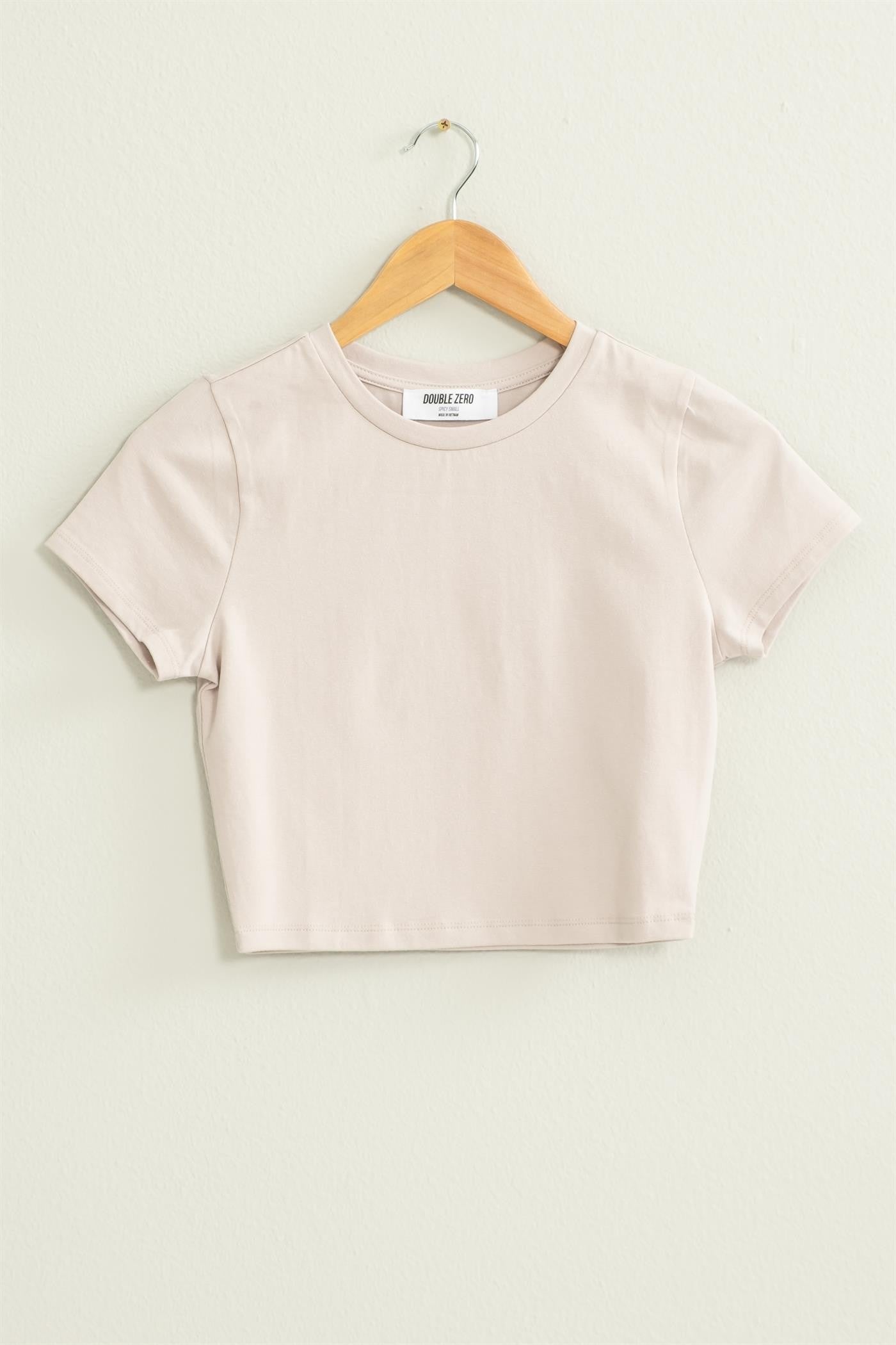 Can We Go Cropped Tee - Pastel Violet