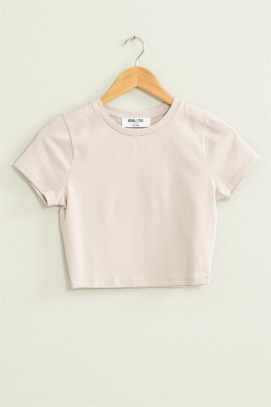 Can We Go Cropped Tee - Pastel Violet
