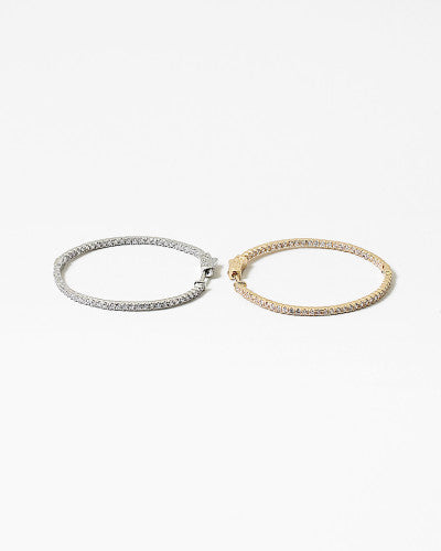 CZ Inside Out Hoops
