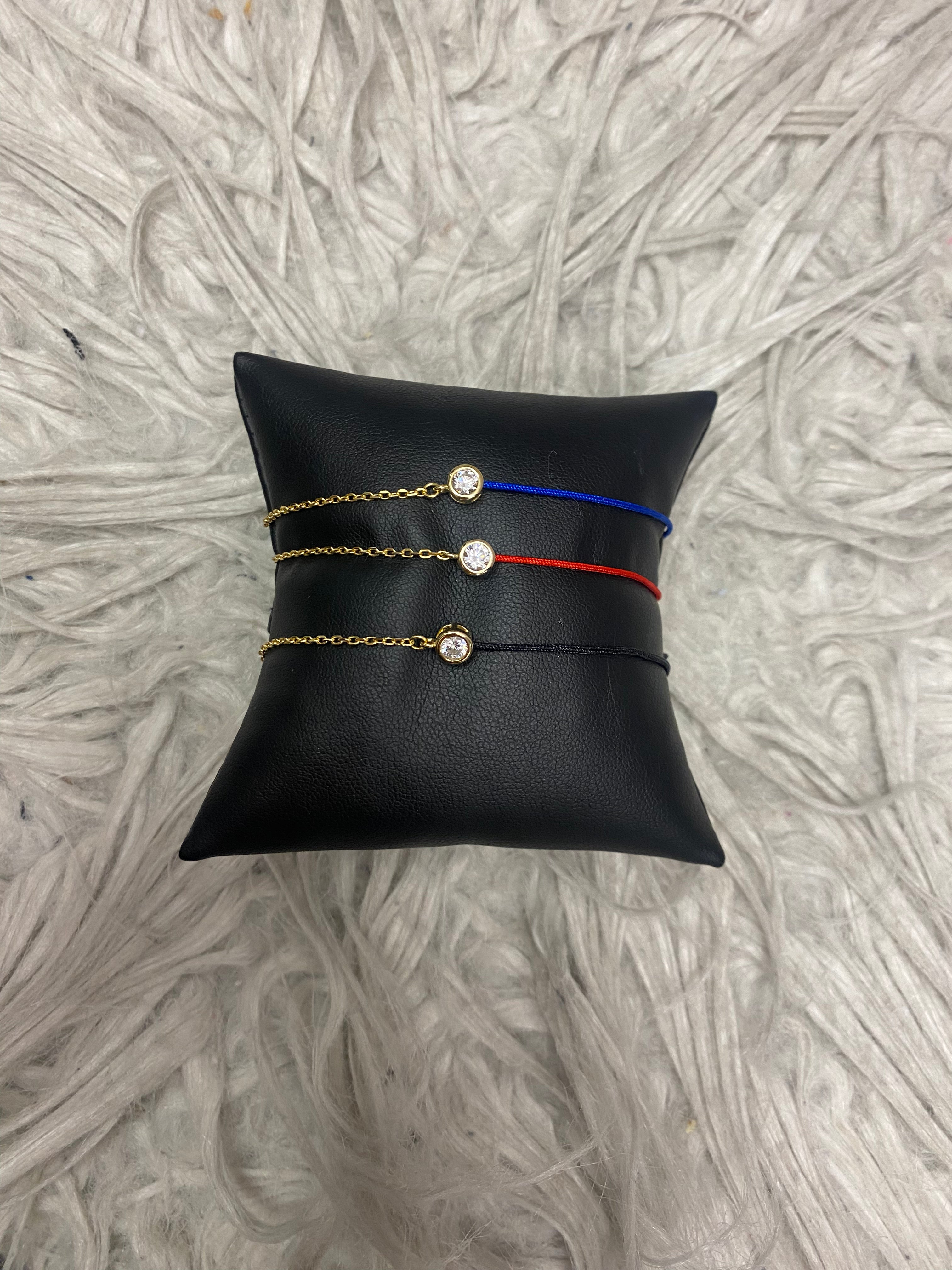 Bezel Stone String Bracelet