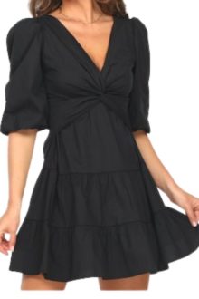 Black Poplin Dress